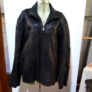 Dockers Black Leather Jacket